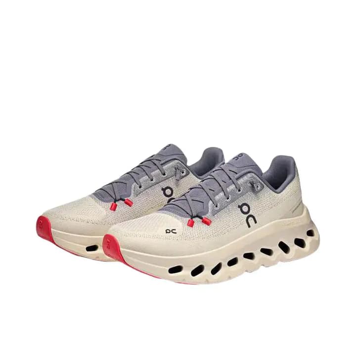 On Cloudtilt Running Shoes in Light Cream Black