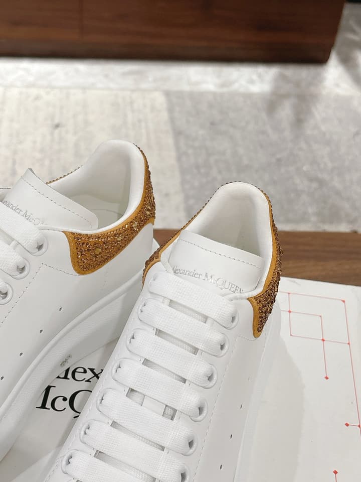 Alexander McQueen Classic White Sneakers in White