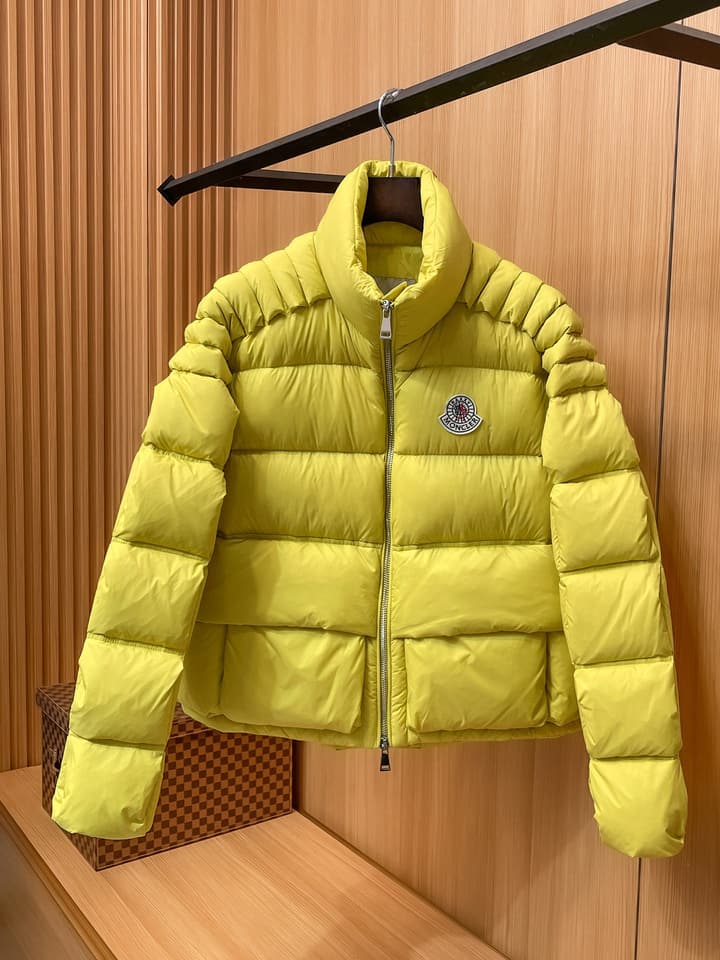 Moncler Stand Collar Embossed Down Jacket – Limited Edition in Black