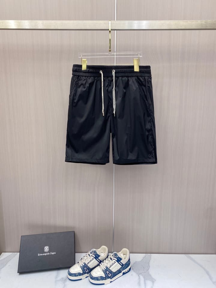 Prada Quick-Dry Drawstring Beach Shorts – Spring/Summer 2026 Collection in Black
