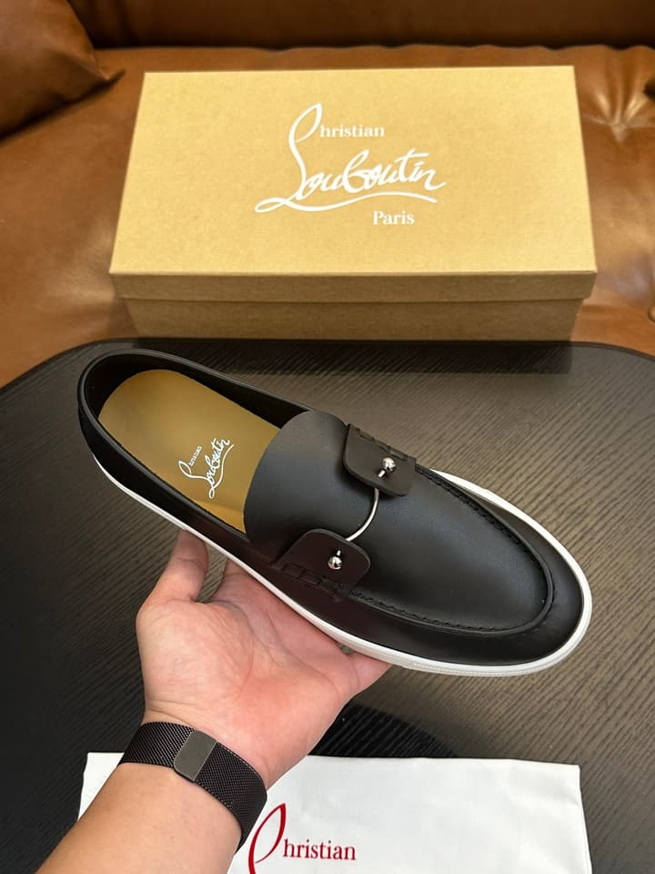 Christian Louboutin Men's Casual Sneakers in All White