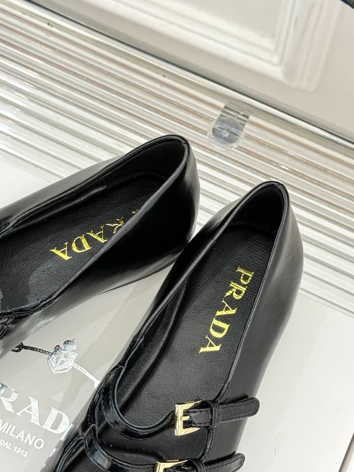 Prada Classic Mary Jane Flats in Leopard Print