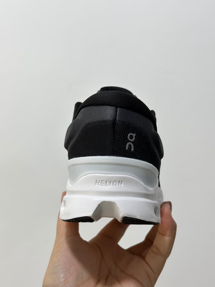 On x Roger Federer Cloudstratus 3 Special Edition Sneakers in All Black Red Accent