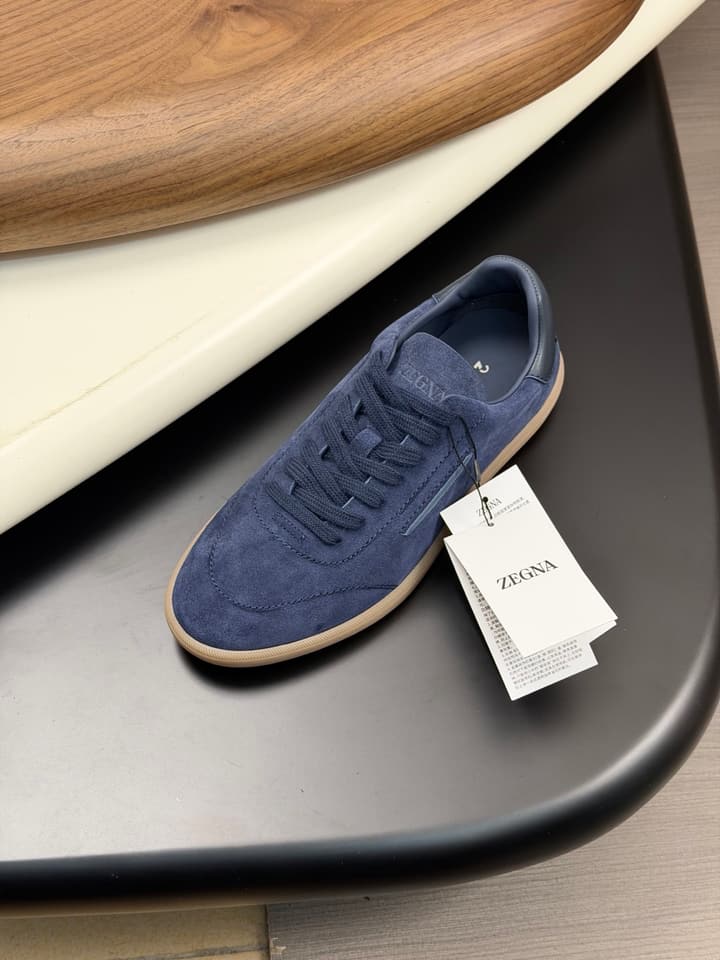 Zegna Old Money Suede Casual Sneakers