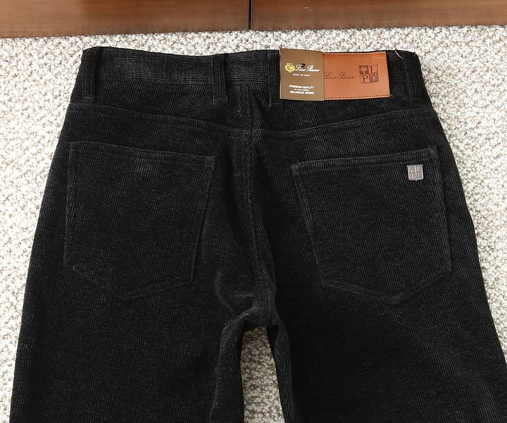 Loro Piana Corduroy Business Casual Trousers – Autumn/Winter in Coffee Brown