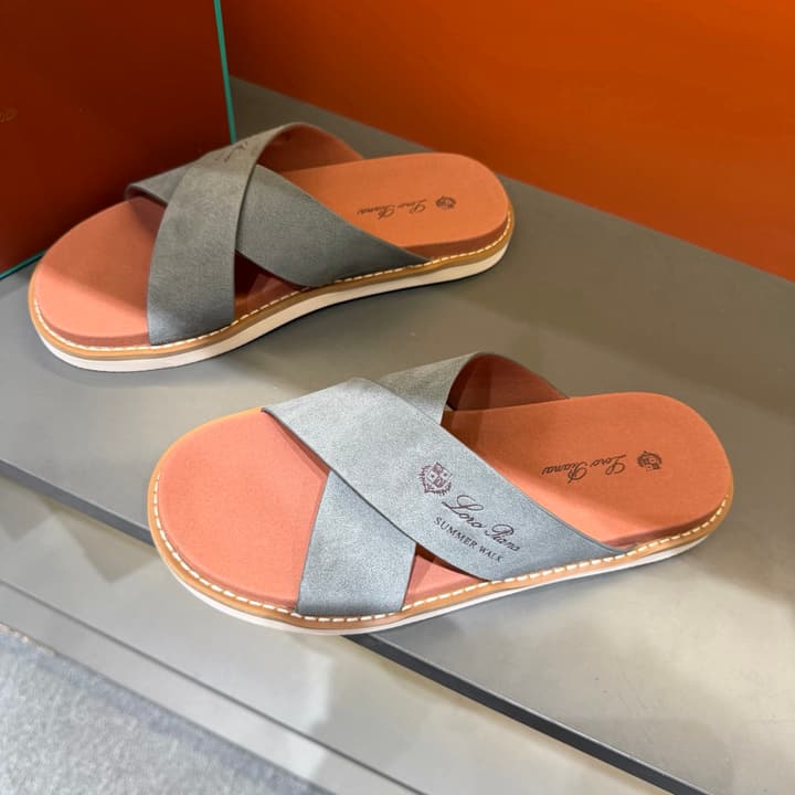Loro Piana Summer Walk Crisscross Mules