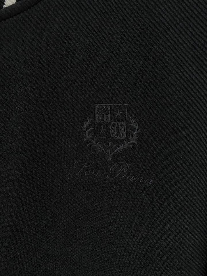 Loro Piana Men's Casual Jacket – Spring/Summer Collection – 2025SS in Black Varsity Jacket