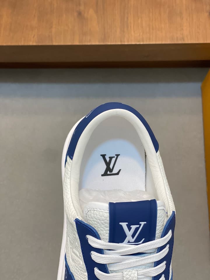 Louis Vuitton Nappa Leather Lightweight Sneakers in All White