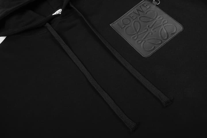 Loewe Chest Leather Patch Hooded Sweatshirt – 25SS