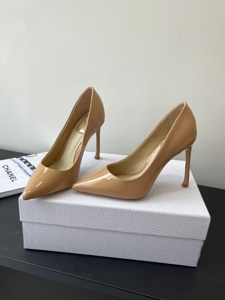 Dior Pointed High-Heel Pumps – 25SS Spring/Summer Collection in Patent Burgundy