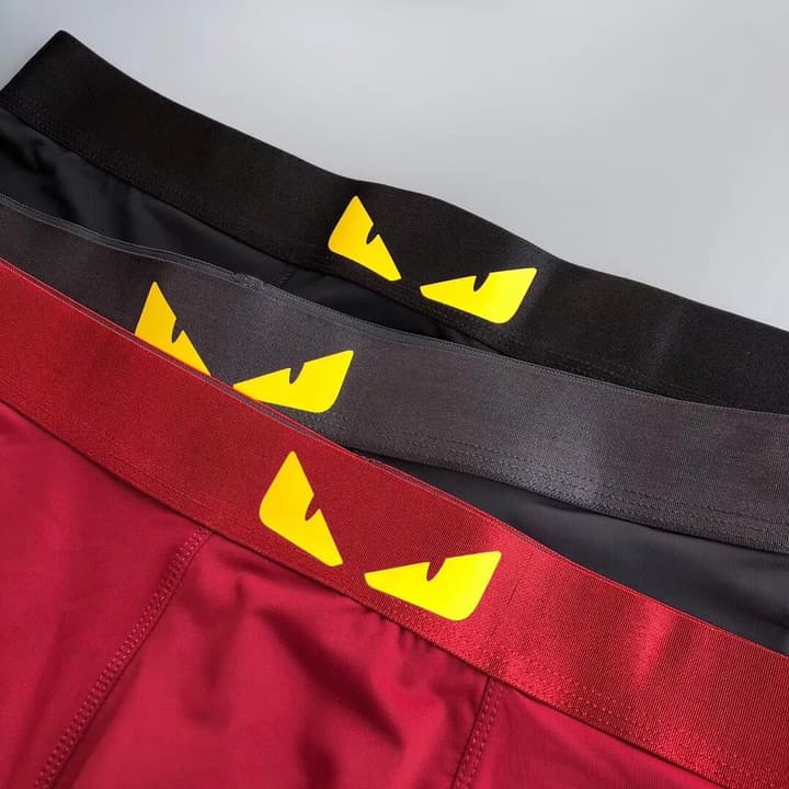 Fendi Monster Eyes Ice Silk Underwear Set
