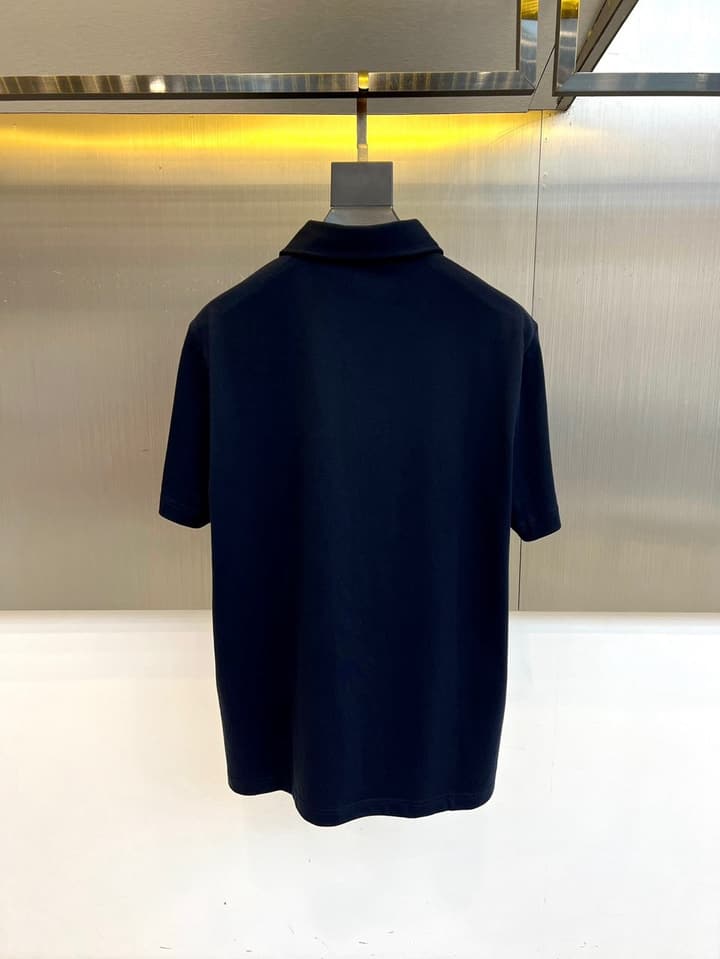 Loro Piana Classic Cotton Polo Shirt – 2026 Spring/Summer Collection in Classic Black