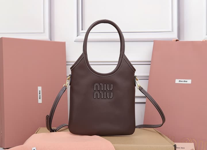 Miu Miu Mini Tote Bag in Black