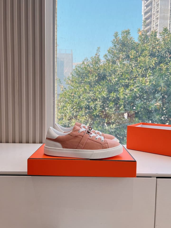 Hermès Bouncing Men's Sneakers in Black Leather