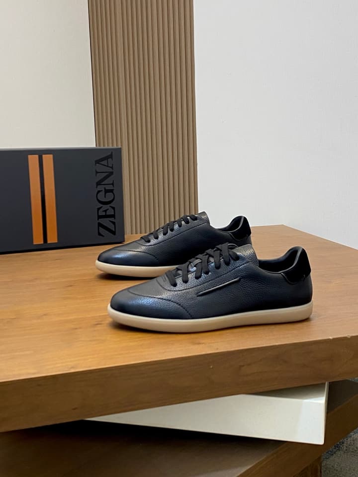 Zegna 232 Suede Sneakers – Current Season Collection
