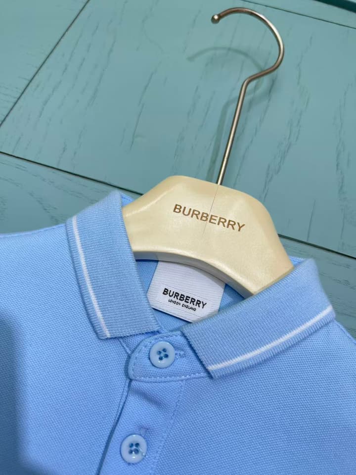 Burberry Classic Logo Print Kids Sweatshirt – 2025SS in Light Blue With Bear Logo