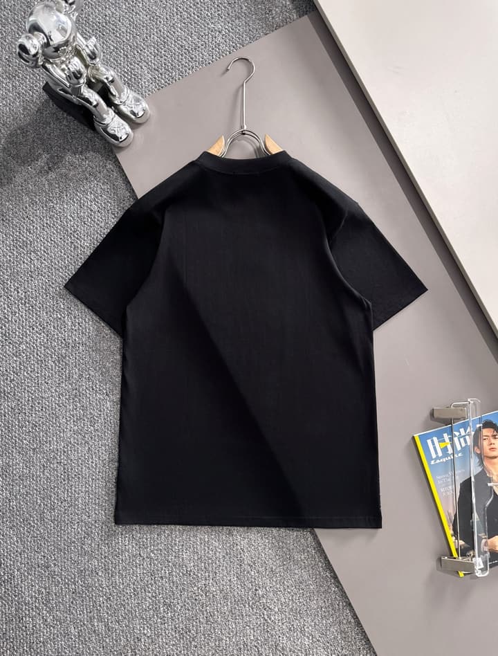 Moncler Woven Pocket Embroidery Logo T-Shirt – 2025SS in Black