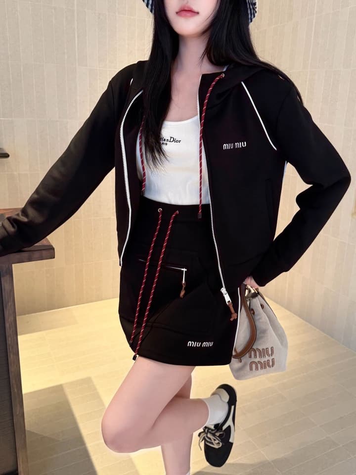 Miu Miu 25SS Casual Set in Black