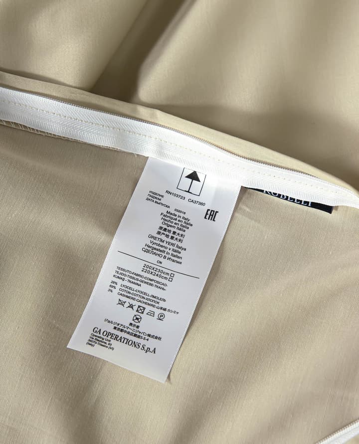 Armani Casa High Definition Oriental Zen Bedding Set in Champagne Gold Print