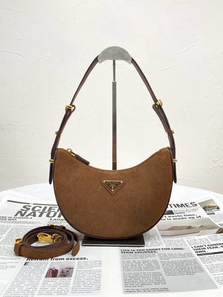 Prada Crescent Shoulder Bag