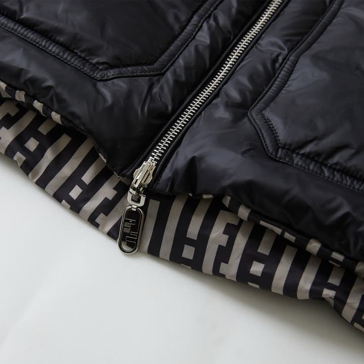 Fendi Reversible Down Jacket in Ff Stripes Pattern