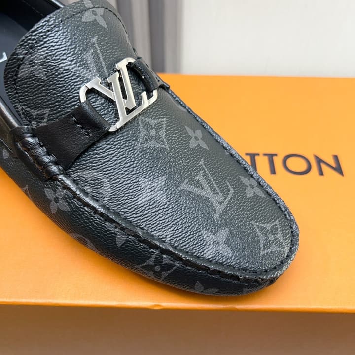 Louis Vuitton Monte Carlo Moccasin Loafers in Black Smooth Leather