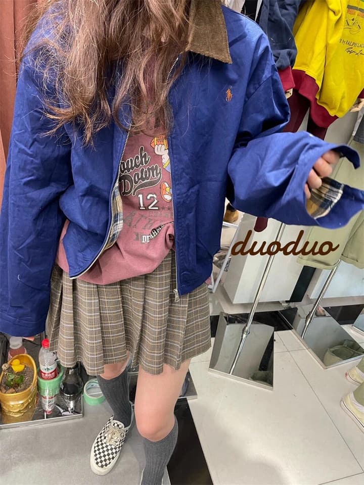 Ralph Lauren Campus Collared Jacket in Blue