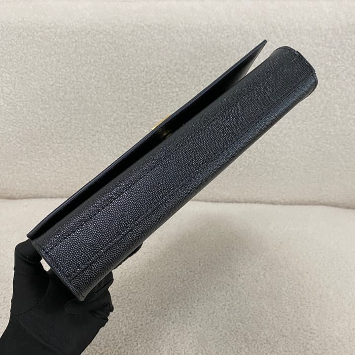 Saint Laurent Kate Classic Clutch Bag in Matte Black