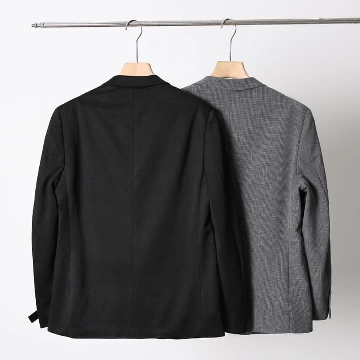 Moncler Houndstooth Lightweight Two-Button Blazer – Autumn New Collection in Black