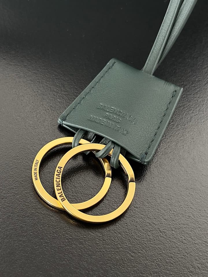 Balenciaga Rodeo Large Leather Shoulder Bag in Dark Green Leather