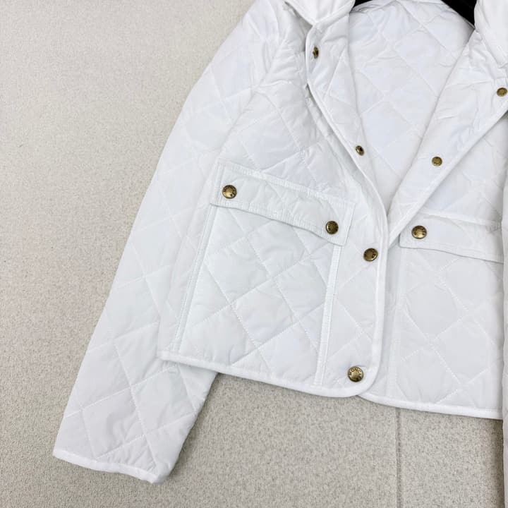 Moncler Diamond Quilted Padded Short Jacket in Black