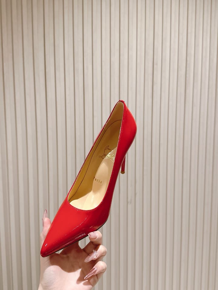 Christian Louboutin Platform Heeled Sandals – 2025 SS Show Model in Black Suede