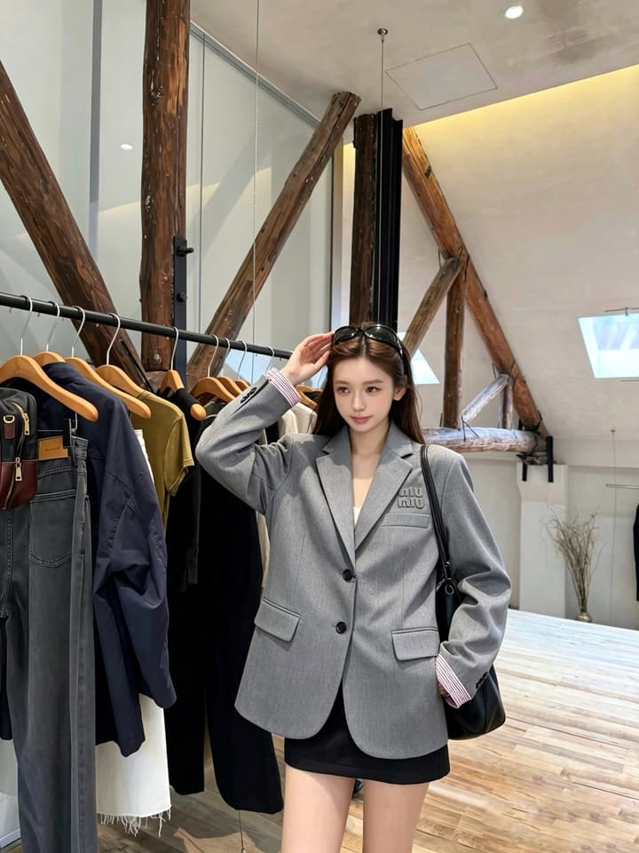 Miu Miu Casual Blazer Jacket