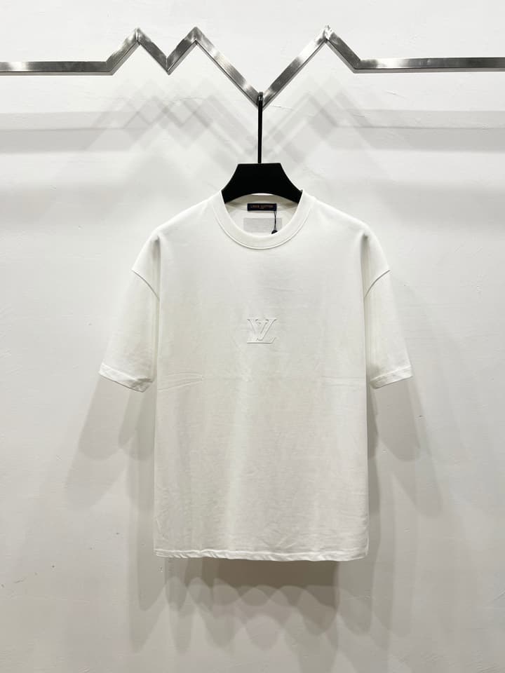Louis Vuitton Classic Logo Silicone Embossed T-Shirt – 25SS in Black