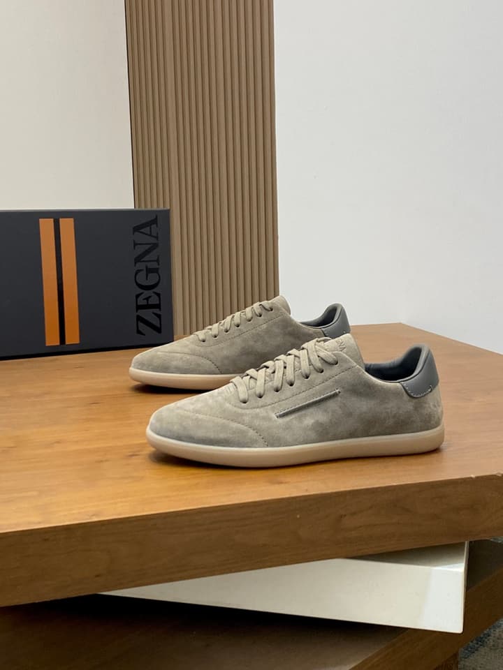 Zegna 232 Suede Sneakers – Current Season Collection