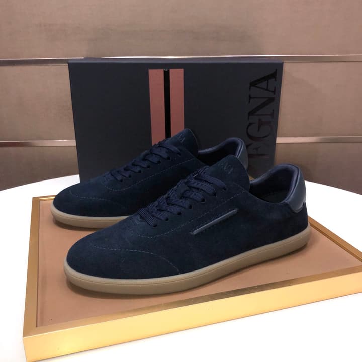 Zegna 232 Suede and Leather Sneakers