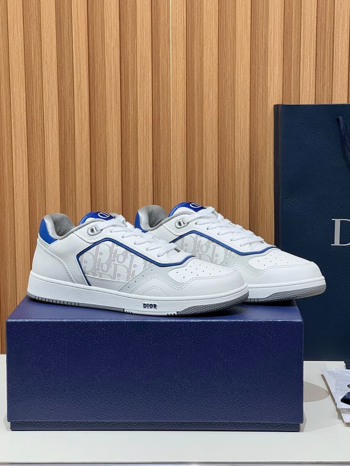 Dior B27 Unisex Sneakers – 2025 Collection in Beige With Dark Green Accents