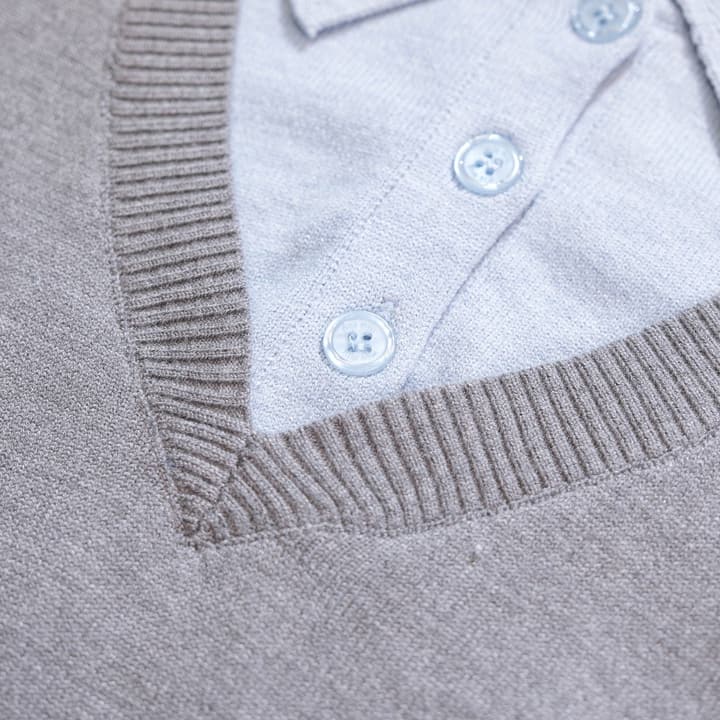 Miu Miu Wool Blend Faux Two-Piece Sweater – 25FW