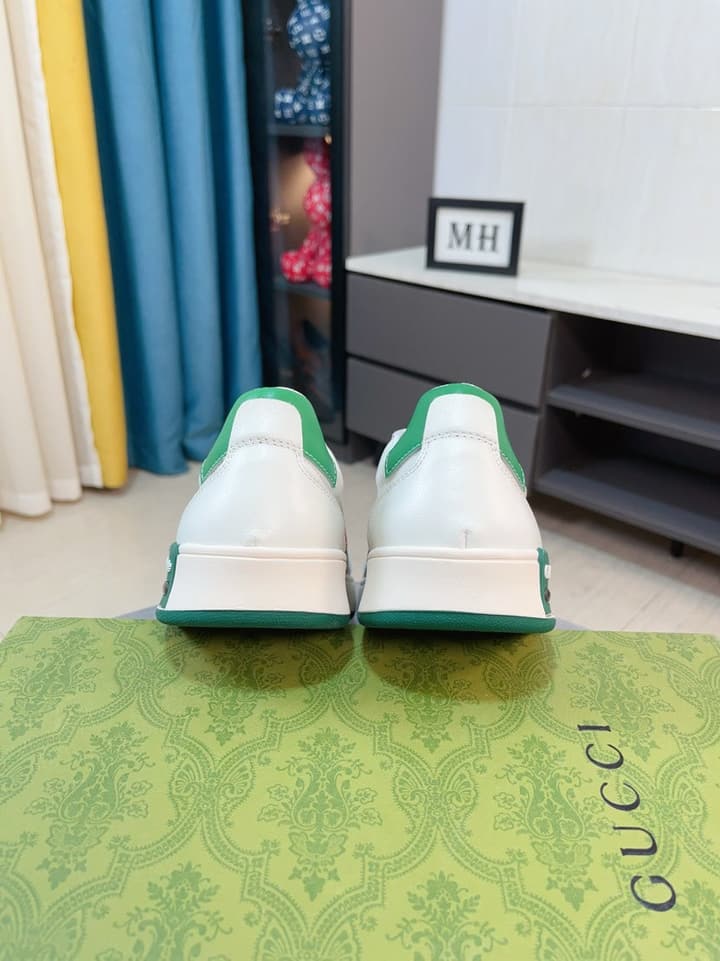 Gucci New Season Casual Fashion Sneakers in Black With Web Stripe