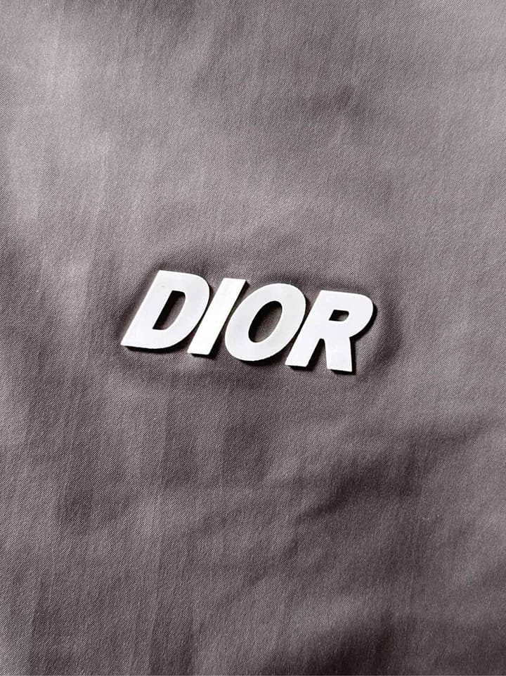 Dior High-End Woven Trench Coat – 2025FW in Black Windbreaker