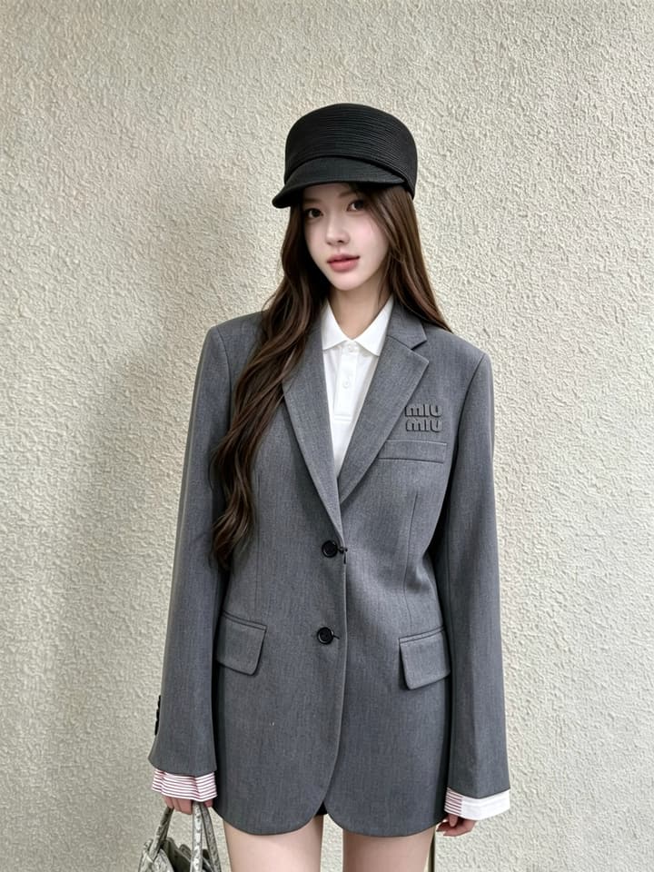 Miu Miu Casual Blazer Jacket