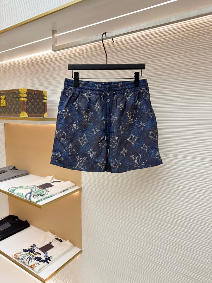 Louis Vuitton Monogram Beach Drawstring Shorts in Blue