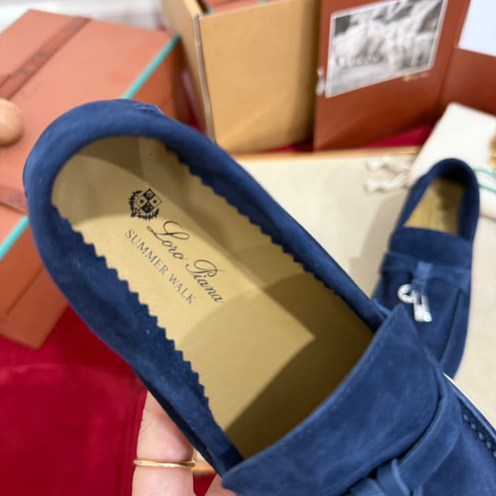 Loro Piana Summer Charms Walk Kids Moccasin Loafers – Kids Collection in Cream