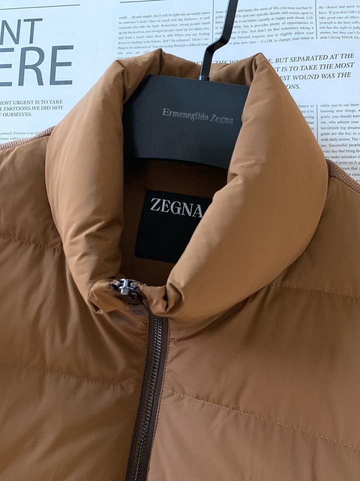 Zegna Spliced Down Puffer Jacket – 2025FW in Classic Black
