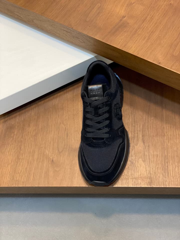 Boss Menswear Suede and Mesh Sneakers