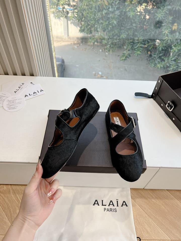 Alaïa French Fairy Ballet Flats – 2025 SS