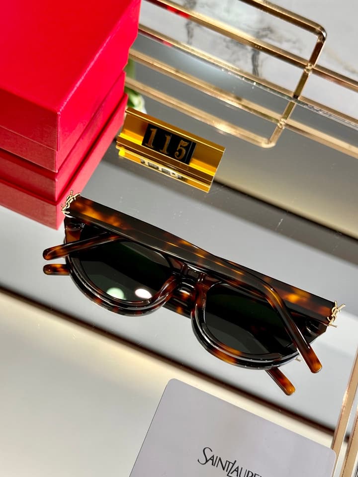 Saint Laurent Acetate Polarized Sunglasses
