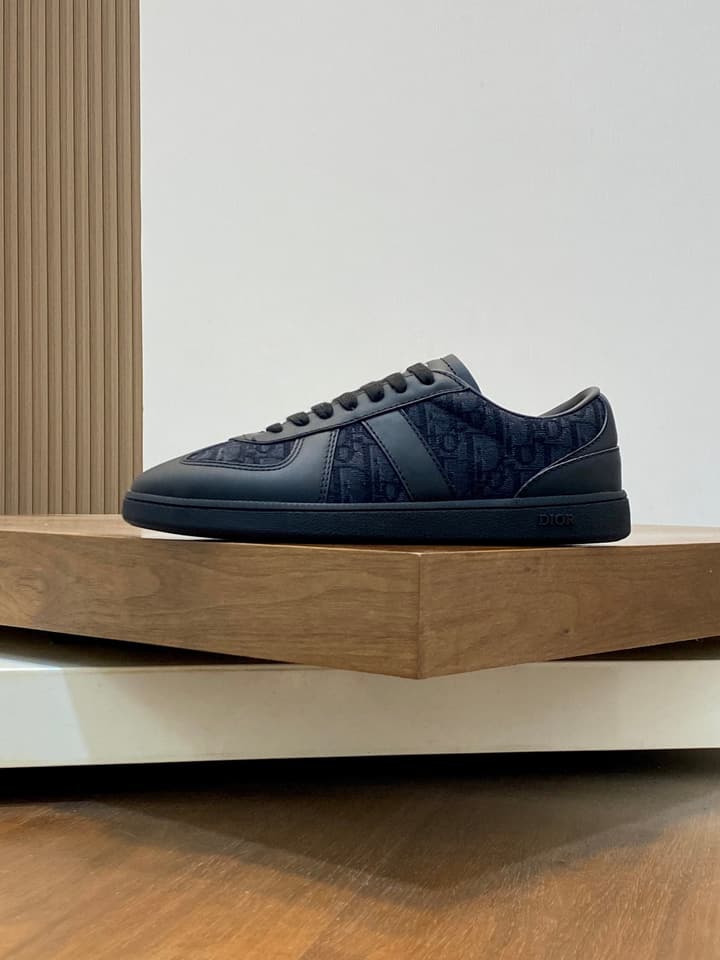 Dior D-Sketch Casual Sport Sneakers in Monochromatic Dark Mesh