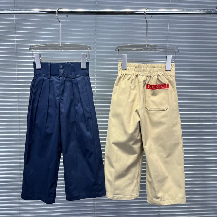Gucci Detail Trousers – 2025 Collection in Khaki Trousers
