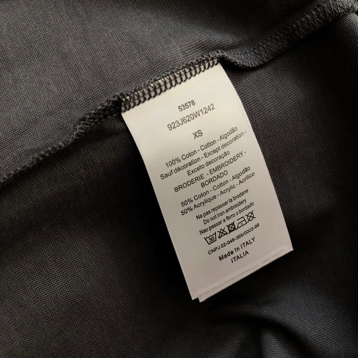 Dior Embroidered Logo T-Shirt – 2026SS in Apricot Ringer With Navy Collar